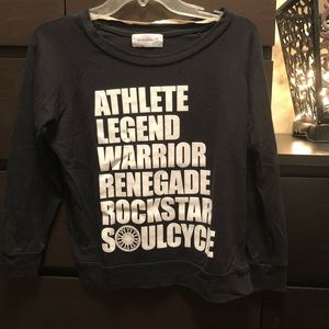 SoulCycle Warrior Sweatshirt, SMALL, Never Worn